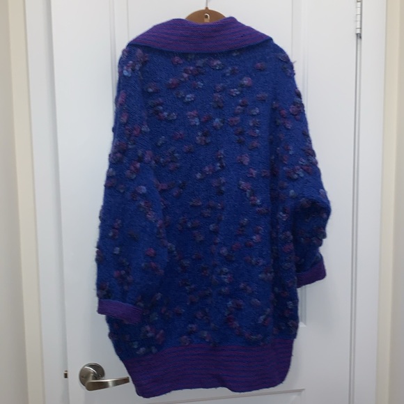 Vintage Handmade oversized reversible wool cardigan - Picture 10 of 10